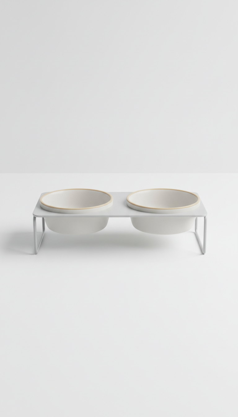 Premium Pet Feeding Bowl Set with Weighted Base